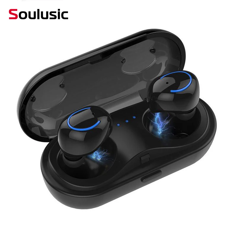 Беспроводные мини наушники Soulusic HBQ Q18 TWS Bluetooth с шумоподавлением вкладыши