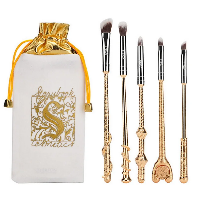 

MSQ 5Pcs/Set Professional Pro Makeup Brushes Sets Eye Shadow Eyebrow Lip Brush Cosmetics Bag Girl foundation Cosmetics Tools