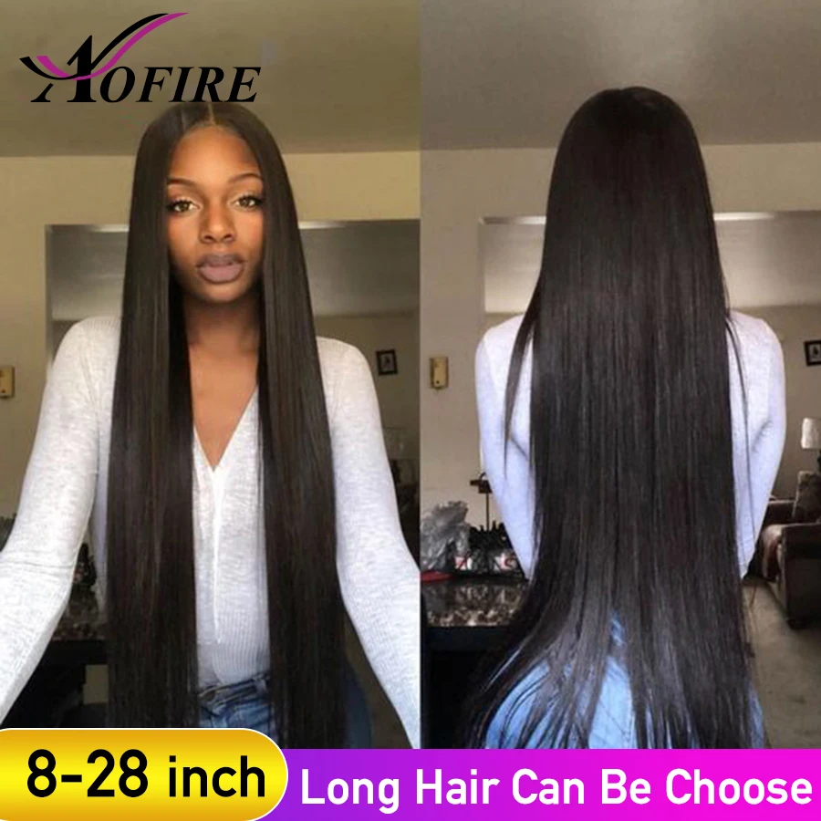 

8-28 Inch Lace Front Human Hair Wigs Brazilian Straight Remy Hair For Black Women With Baby Hair Bleached Knots Pre Plucked