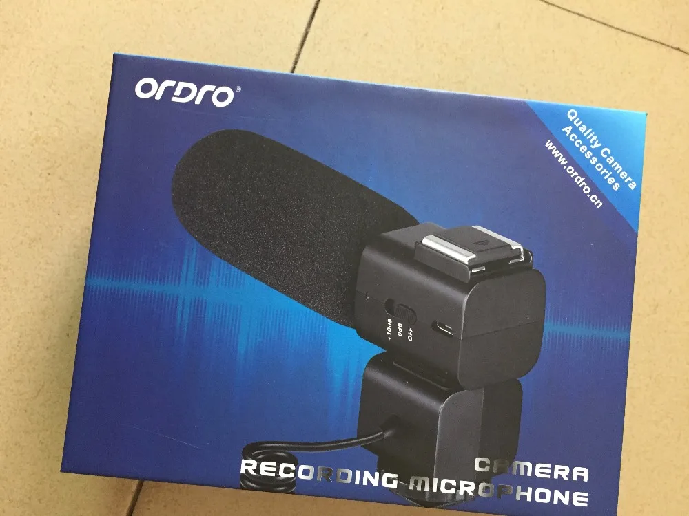 

ORDRO CM-520 Microphone Super Cardioid Electret Condenser Mic w/Hot Shoe Mount for Ordro Z20 Z82 DSLR DV Camcorder