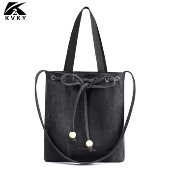 

KVKY Good Quality Women Canvas Handbags Casual Shoulder Bags for Women Large Capacity Tote four Color Hote Sell Messenger bags