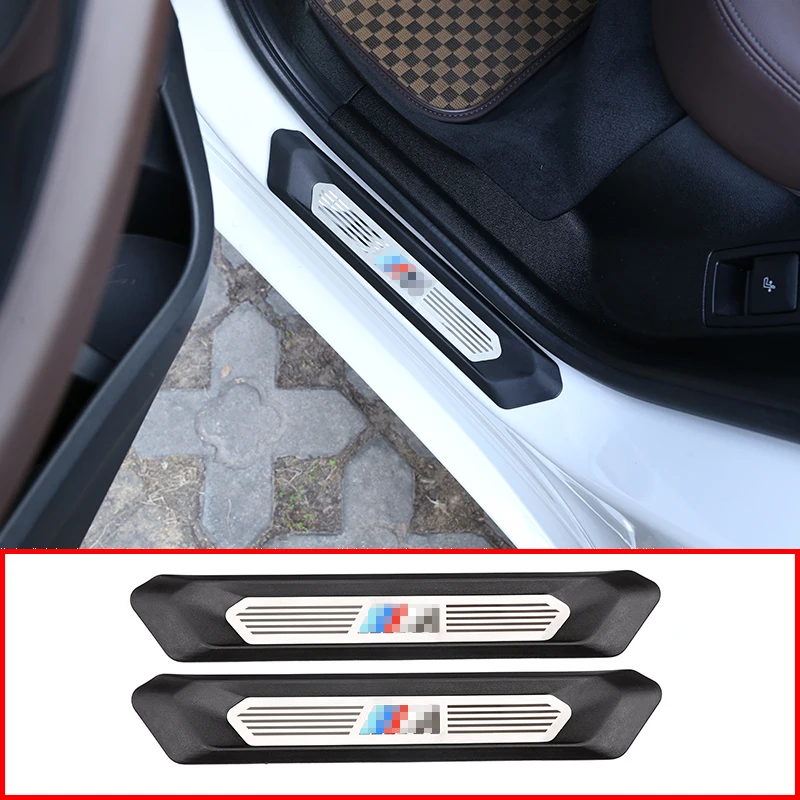 

2pcs Auto Parts Door Sill Protection Board Protection Trim For BMW X3 G01 For BMW X4 G02 2018-2019 Car Accessories