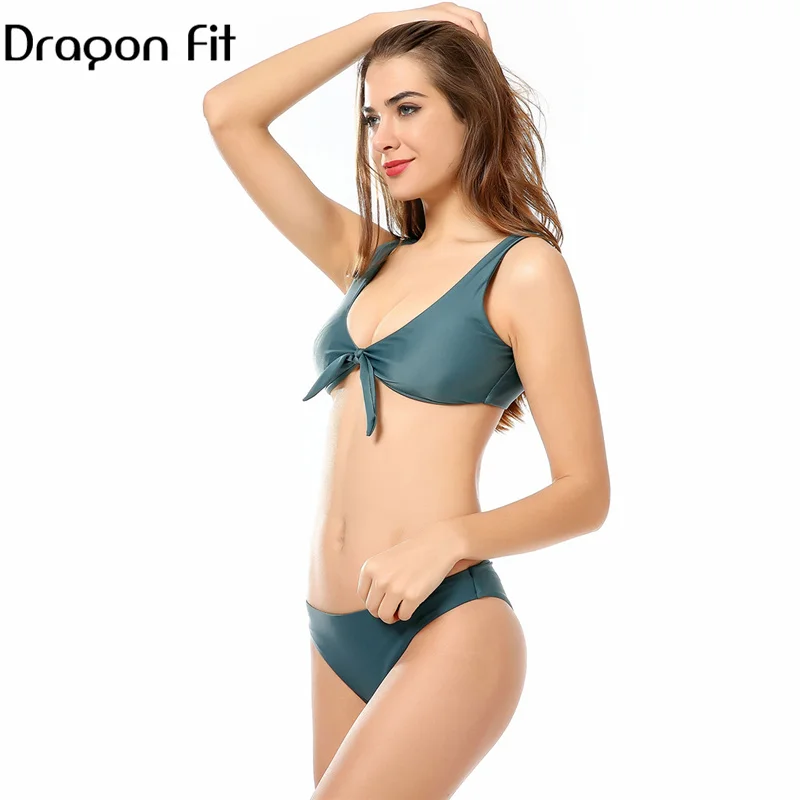 

Dragon Fit Spaghetti Strap Beach Push Up Diving Swimsuit Bikini Bandage Pure Color Swimsuit Bikini Costume Dda Bagno Donna
