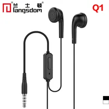 Запатентованные Внутриканальные наушники Langsdom Q1 3,5 мм проводные стерео наушники для смартфона Встроенный микрофон, Универсальные наушники 200 шт./лот