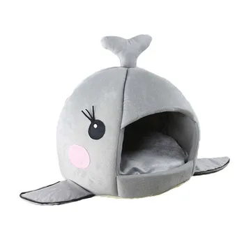 

Dog House Pink Cute Pet Shark House Breathable Cat All Seasons House Dog Beds For Small Dogs Sofa Bed Shark Bed