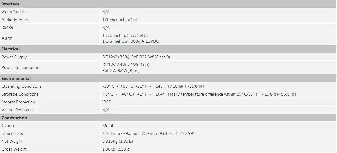 Новая модель IPC-B5442T-ASE 4MP WDR IR Bullet AI сетевая камера IPC-B5442T-ASE, DHL