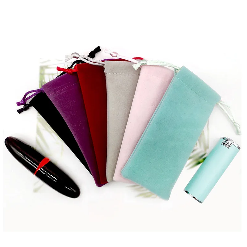 Black Lake Green Velvet Bags Wine Red Jewelry MP3 Packing Wedding Candy Jewellry Gift Boutique 6X13cm 10pcs | Украшения и