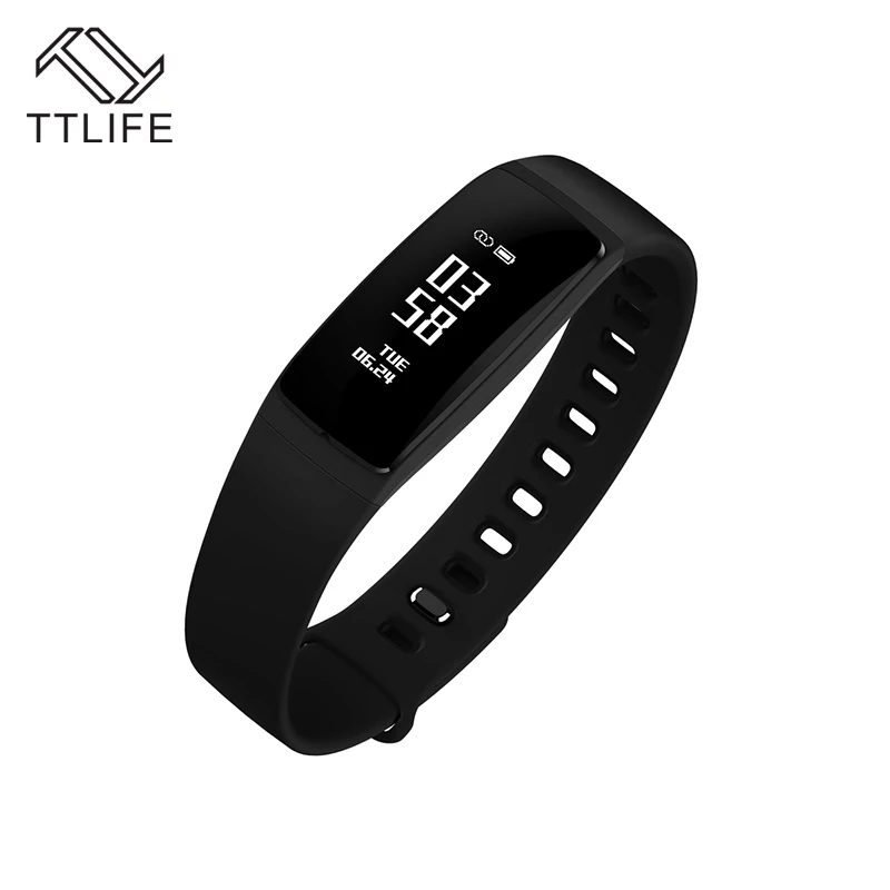 TTLIFE V07 Smart Band Blood Pressure Bracelet Heart Rate Fitness Tracker Pedometer Bluetooth 4 0 Wristband