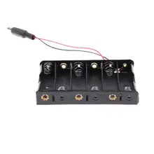 *#Best Price 20pcs/lot MasterFire 9V 6 Slots AA Battery Case Cover Storage Box Holder For 6 X AA Battery With DC 2.1 Power Jack For Arduino *#Best Price 20pcs/lot MasterFire 9V 6 Slots AA Battery Case Cover Storage Box Holder For 6 X AA Battery With DC 2.1 Power Jack For Arduino