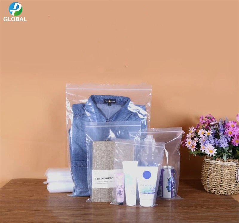 

D&P 500ps Large size Transparent Self Sealing Gifts/Cookie/crafts/grocery storage bag pouch Clear zip lock plastic packaging bag