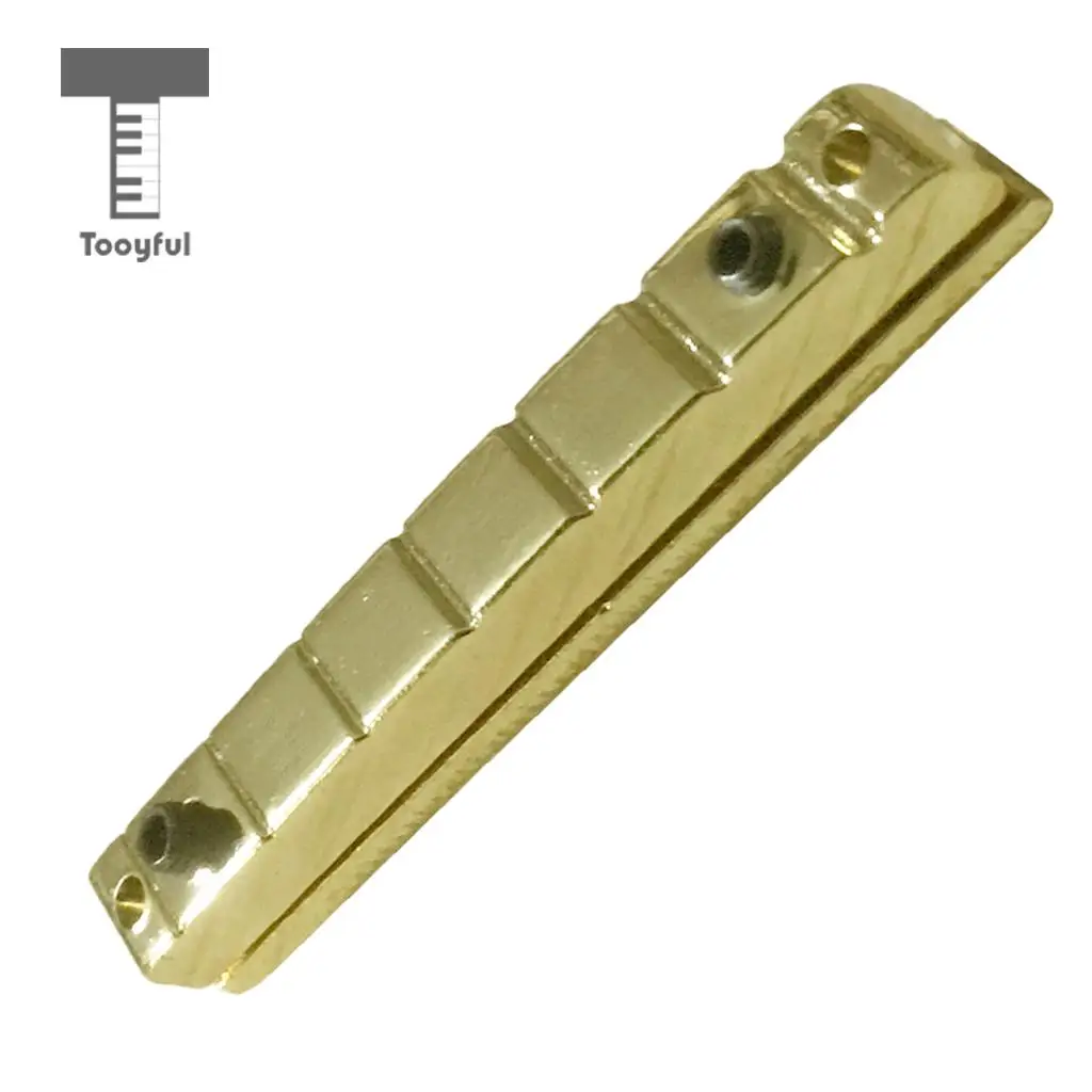 Tooyful Guitar Brass Adjustable Height 7 Strings Slotted Nut for Guitar Accessory