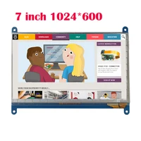 Free shipping Raspberry pi 3 LCD display 7" HDMI interface Raspberry Pi LCD TFT Touch Screen 1024x600 for Raspberry pi 2 lcd