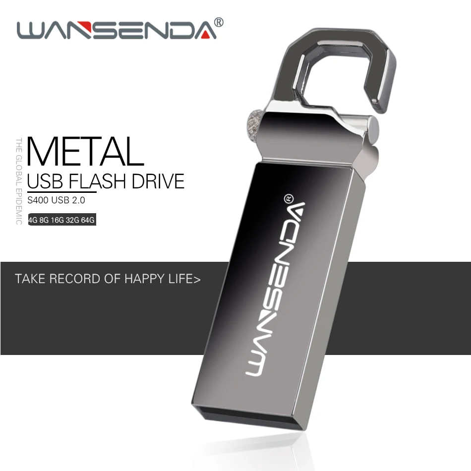 Флэш накопитель wansenda Flash Drive цепочка для ключей Флэшка 8 ГБ 16 32 64 Гб usb флешки 2 0