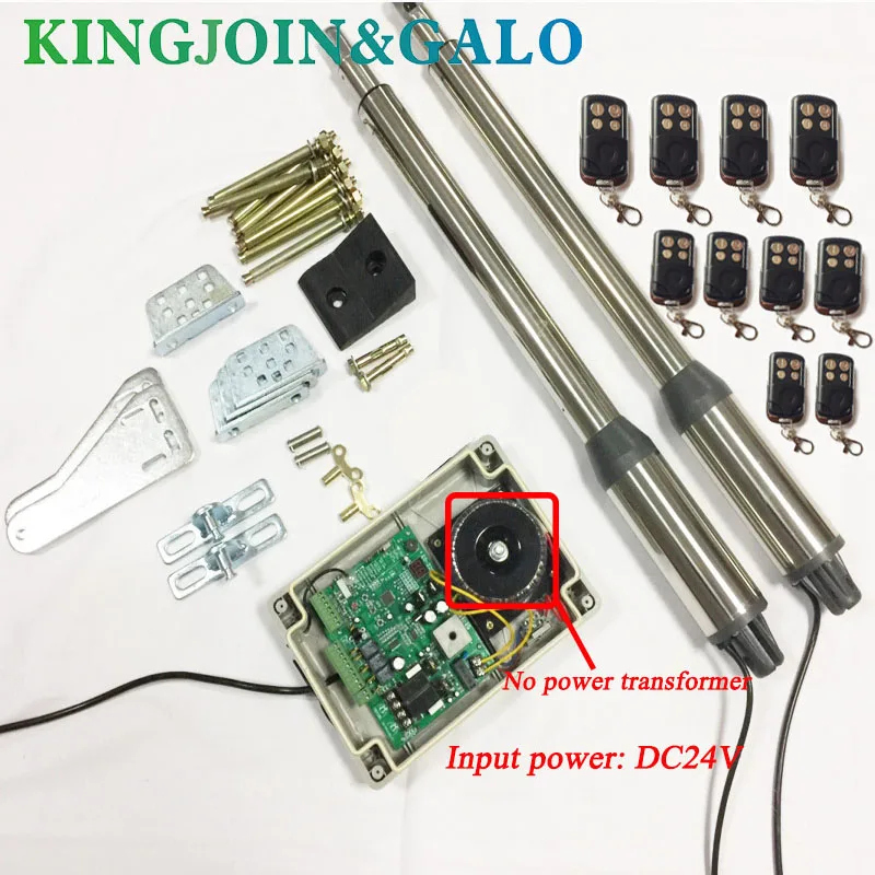 DC24V электрический линейный привод 300kgs двигатель системы автоматические распашные ворота открывалка+ 2 дистанционного управления