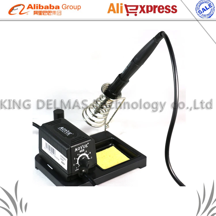 

Free shipping Aoyue 469 high performance soldering iron/220V ESD Adjustable portable MINI Soldering Station