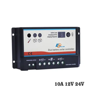 

10A 12V 24V EP EPIPDB-COM Epsolar Dual Duo Two Battery Solar Charge Controller Regulators