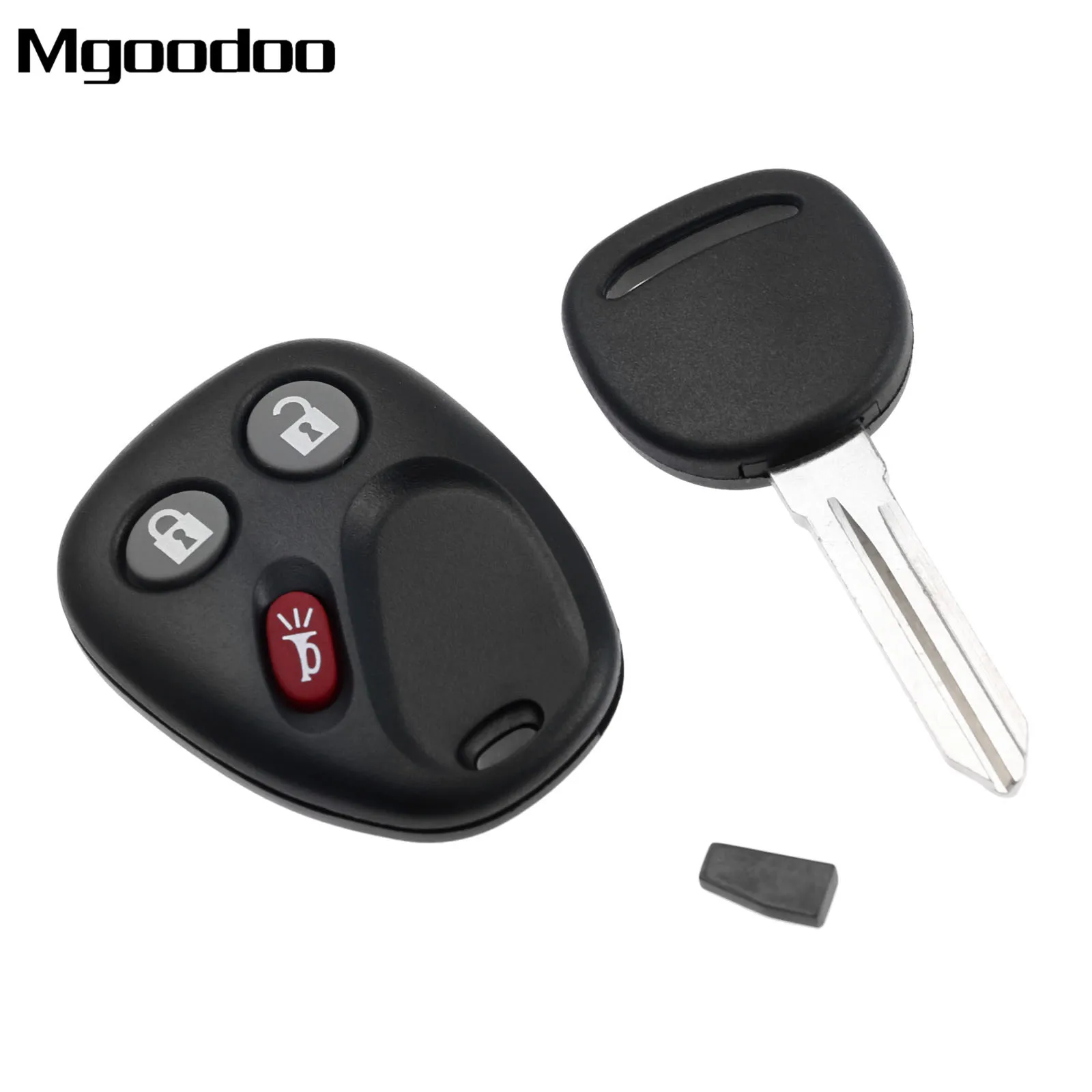 

1 Set Keyless Entry Remote Control Key Fob LHJ011 + Uncut Ignition Transponder Chip Key For GMC Sierra Yukon Replacement Car Key