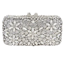 Стильный Снежинка Pattern Роскошные алмазов сцепления Для женщин вечерние вечерняя сумочка; BS010 золотого и красного цвета со стразами для выпускного чехол Ужин сумка 88189