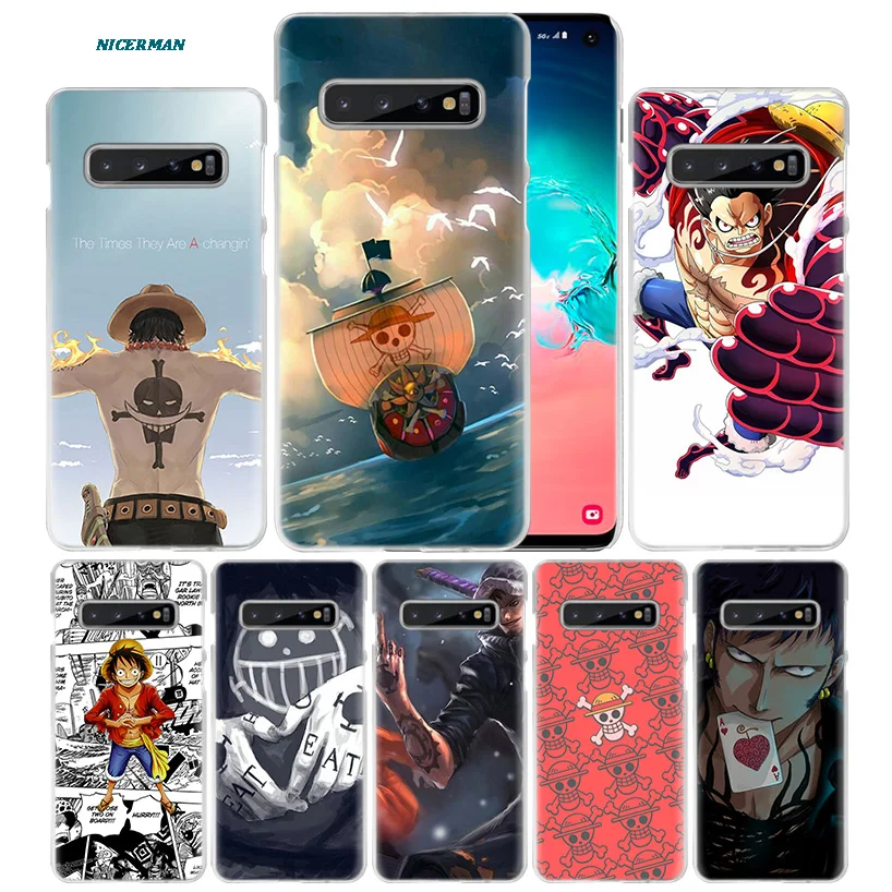 

One Piece Case for Samsung Galaxy S10 5G S10e S9 S8 M30 M20 M10 J4 J6 Plus J8 2018 Note 8 9 Clear Hard PC Coque Capa Phone Cover