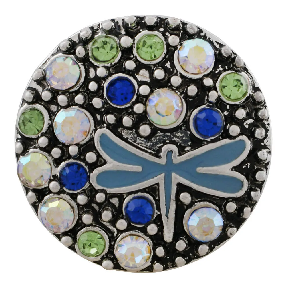 

10 Style dragonfly Snap button jewelry for women 2019 new fashion metal crystal 18mm 20mm Snaps jewelry Accessories