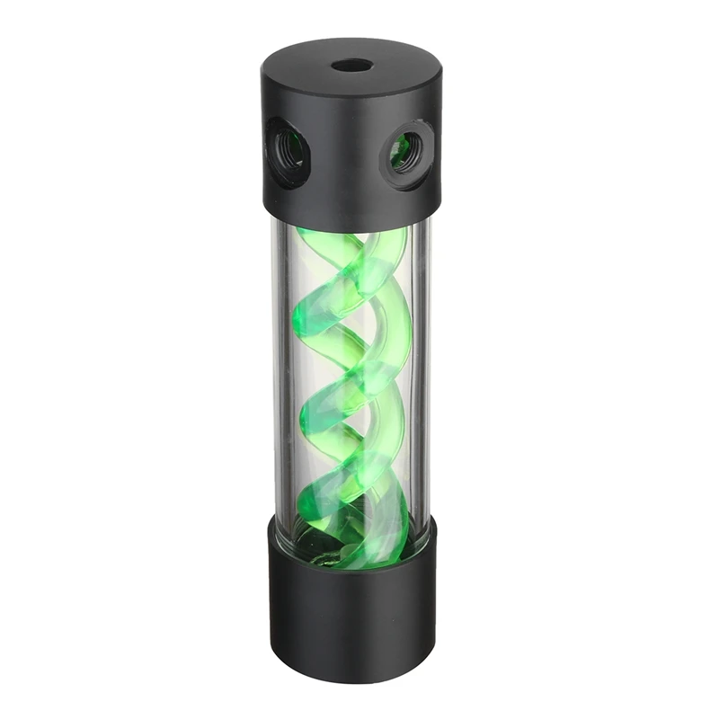New Green Computer Water Cooling Cooler For CPU Cylinder T Virus Double