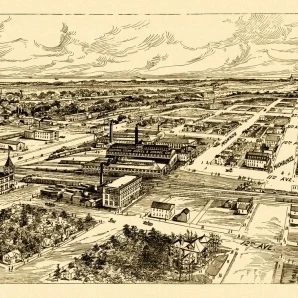 Historic Map of Milwaukee Wisconsin 1906 Milwaukee County Poster Print (36 x 54)