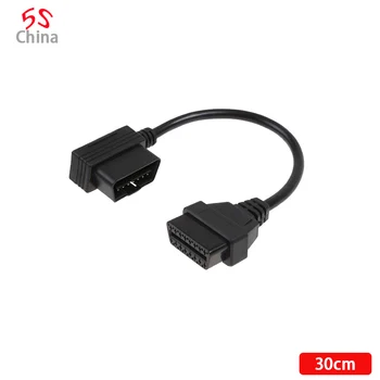 

L=0.3M Auto Cars OBD2 16 pin Interface Extension External Cable 30cm 1M 3M 5M 10M Male to Female