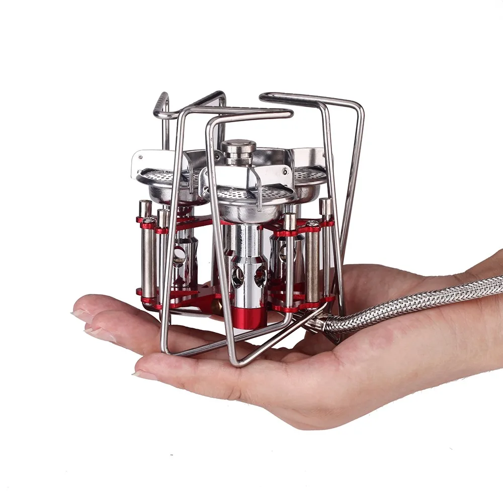 

BL100-B6-A Portable Stove Three Burners Camping Split Gas Stove Outdoor Furnace Foldable Strong Stander Butane 5800W