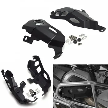 

New Black Motorcycle Water Cooled Cylinder Head Guards Protector Engine Guard Cover For BMW R1200 GS ADV 2013-2017 2015 2016