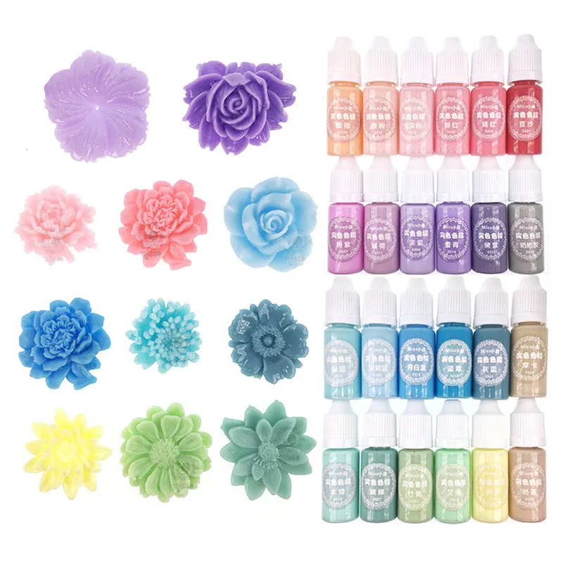

Droppshiping UV Resin Glue Pigment Color Liquid Dye Quick Drying For DIY Jewelry Making Crafts BFJ55