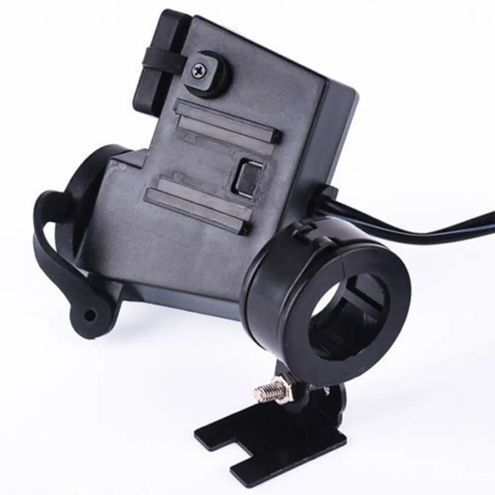 

5pcs Dual USB Power Port Motorcycle Waterproof Lighter Charger Bracket