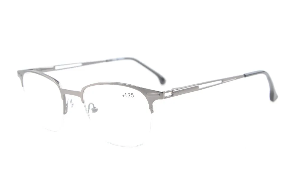 R1645 очки для чтения качественные пружинные петли полуобода очки для мужчин и женщин+ 0,00-+ 4,00