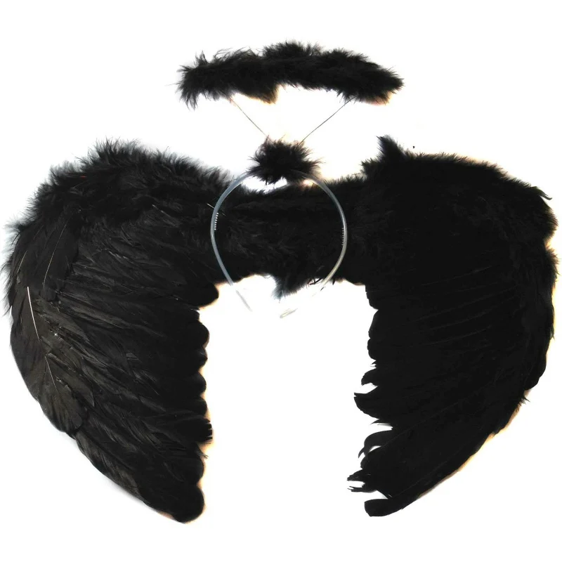 

Brand new Adults Kids Feather Fairy Angel Wings Halloween Party Fancy Dress Costume