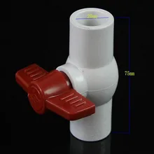 20 мм ПВХ плоский шаровой клапан/пластиковый шаровой переключатель X4