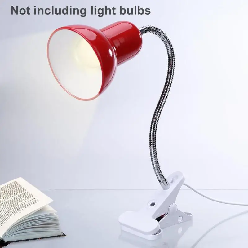 

Universal Flexible Clip on Light for E26/E27 Socket Lamp Bulb Holder Converter Adapter On/Off Switch US Plug decorate Desk lamp