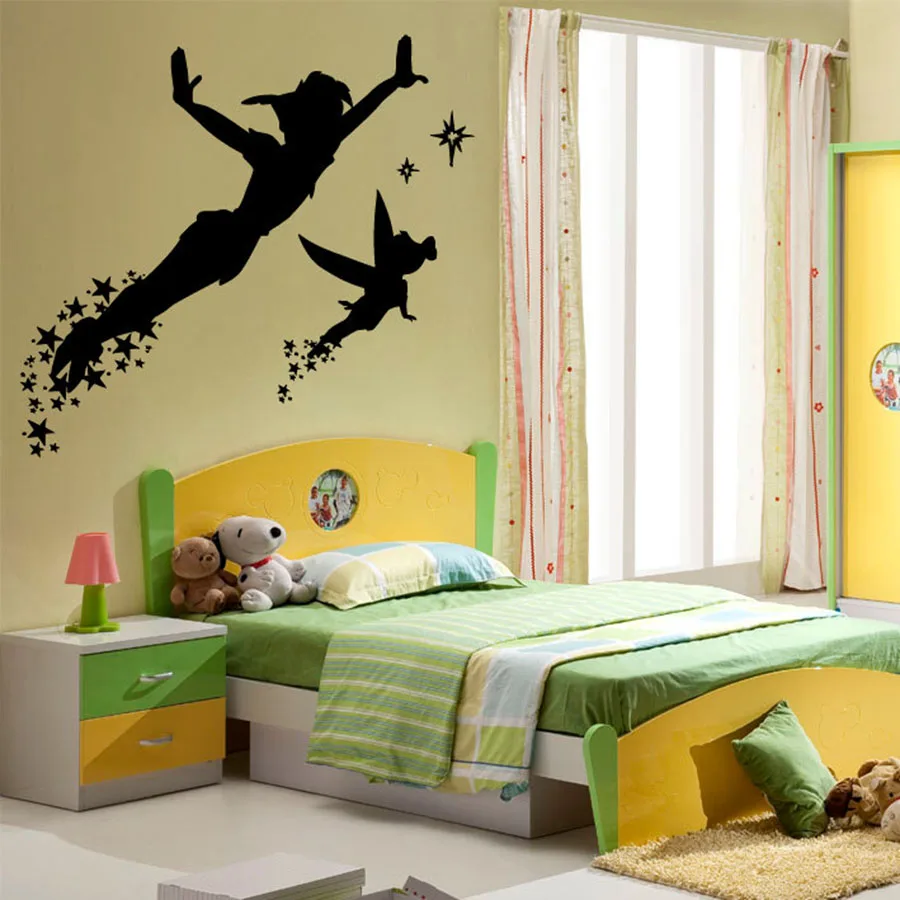 Wall Decals & Murals Home & Living Peter Pan Wallpaper Nursery Decor Peter Pan Wall Mural