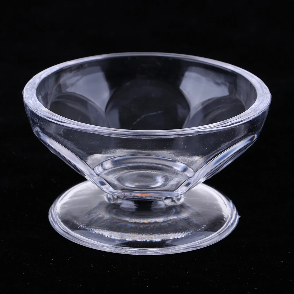 1/6 Dollhouse Miniature Tableware Ice Cream Cup Foods Fruits Glass End Table Decor 5 Pieces Set
