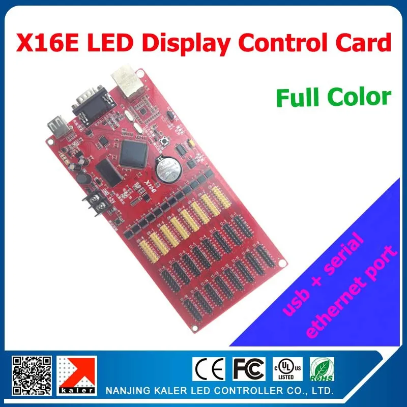 Калер X16E светодиодный дисплей поддерживает контроллер бесконечное ширина крытый напольный дисплей p10 p5 p6 P7.62 LED