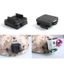 Tuowei New CNC Aluminum Helmet Mount Base For Gopro Hero 6 5 4 3+ 3 2 1 SJCAM Sports Action Camera