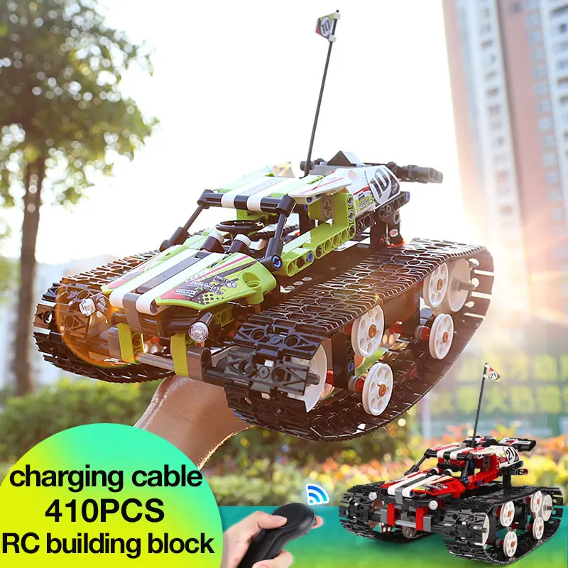 Technic RC TRACKED RACER car Electric Motor Power Function fit legoings technic 42065 city Building Block bricks Model kid gift