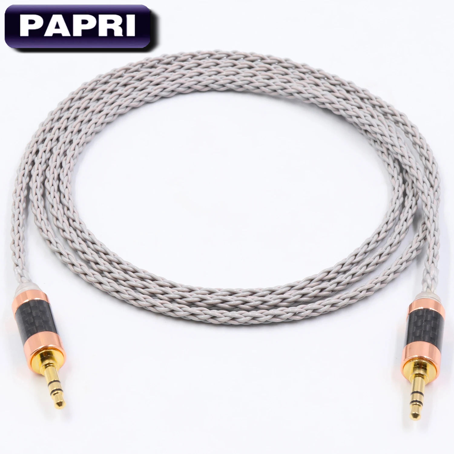 PAPRI AUX Male To Male Headphone Upgraded Cable PVC 6N 99 99997 OCC DIY Audio Cables HiFi Amplifier Wires