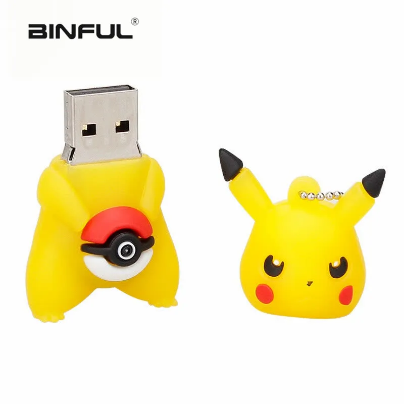 Usb флеш-накопитель 128 ГБ шариковая ручка эльфа 64 Гб pokemon Pikachu pendrive 32 ГБ 16 ГБ 8 ГБ 4 ГБ usb memory stick usb 2,0