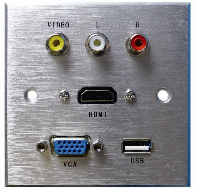 RCA /audio multifunctional information av socket aluminum materialin