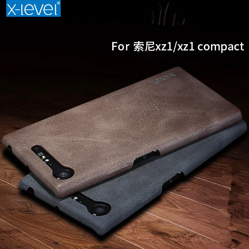 

X-Level Luxury Vingate PU Leather Case For Sony Xperia XZ1/XZ1 Compact Back Cover for Sony XZ1 Compact Dual Sim Retro Case funda