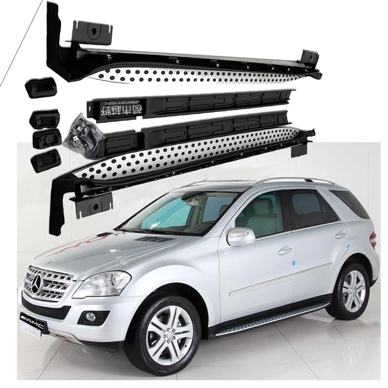 Ходовые доски Авто боковой шаг бар педали для Mercedes Benz ML300 ML350 ML400 ML450 MLAMG 2006 2011