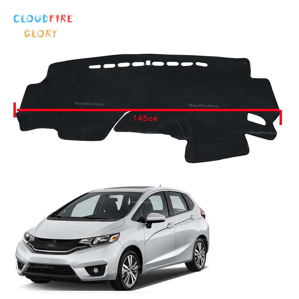 

CloudFireGlory LHD New Car Dashboard Cover Dashmat Dash Mat Pad Sun Shade Dash Board Cover Carpet For Honda Fit Jazz 2014-2017