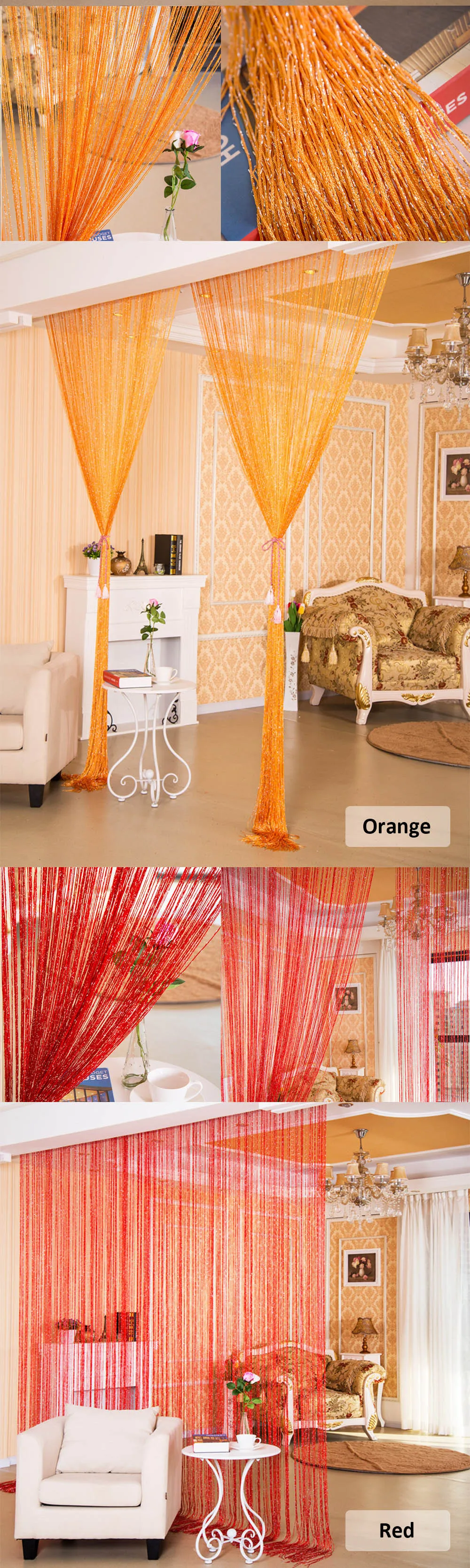 string curtain 300cm300cm-0-2