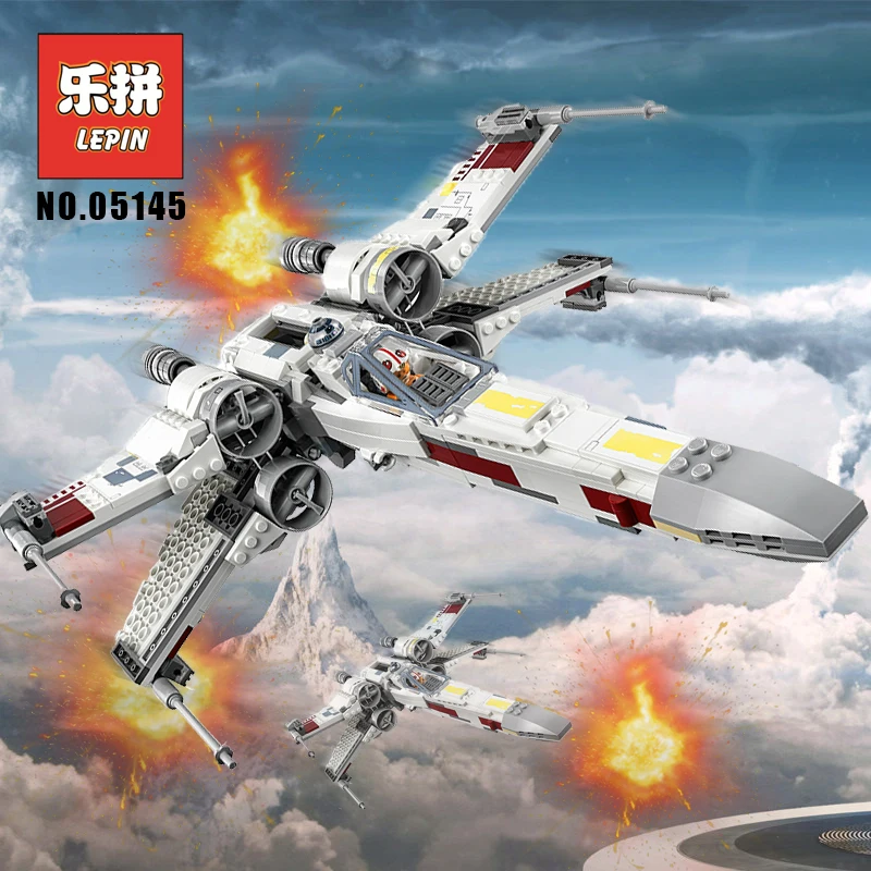 

In Stock the Starwars Fighter Star Plan Wars X Toy Wing Starfighter Model Set Building Blocks Bricks Legoinglys Children Toys