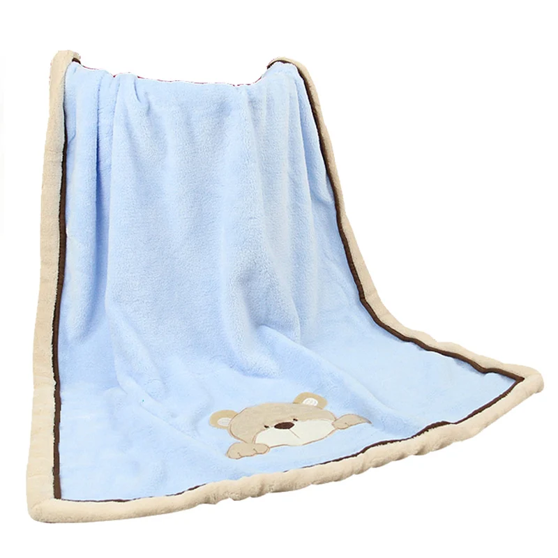 High quality Receiving Blankets Super Soft Fleece Baby Blanket Infant