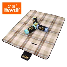 Hewolf влагостойкие ткань открытый Двойные люди Палатка Водонепроницаемый Pad утолщение расширились большой коврик для пикника подушки